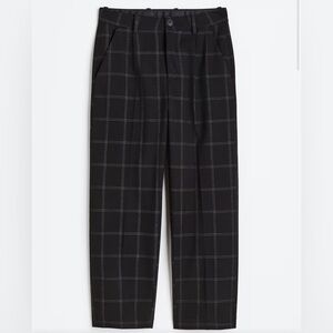 H&M Boys Loose Fit Plaid Dress Pants